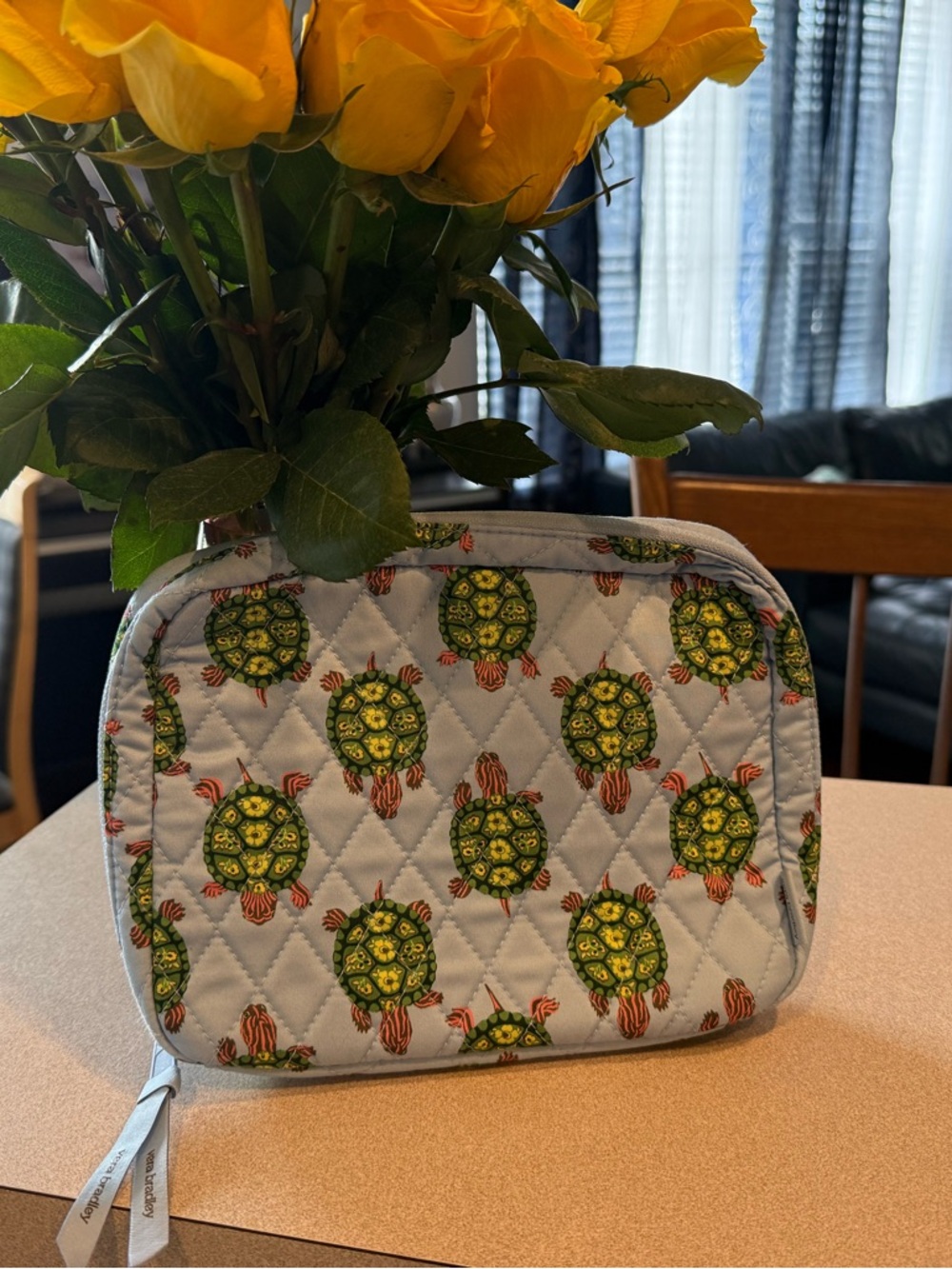 NWOT Vera Bradley premium Cotton Cord Organizer in Slow Dance Turtle pattern